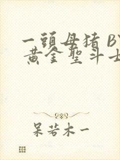 一头母猪 BY 黄金圣斗士