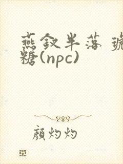 燕钗半落 琥珀糖(npc)