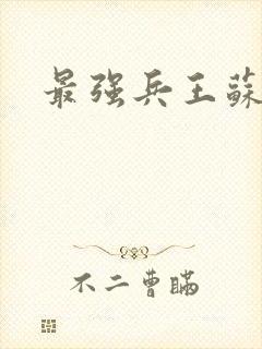 最强兵王苏锐封面