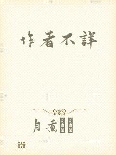 作者不详封面