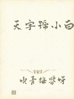 天字号小白脸
