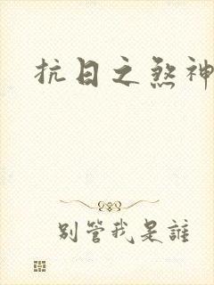 抗日之煞神传奇封面