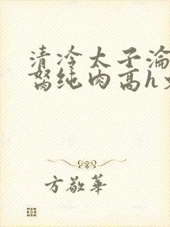 清冷太子沦为禁胬纯肉高h文封面