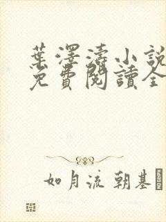 叶泽涛小说全文免费阅读全文