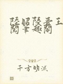 陆昭陵晋王周时阅笔趣阁