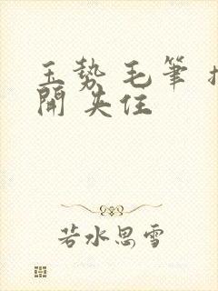 玉势 毛笔 撑开 夹住