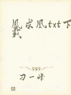 凤求凰txt下载
