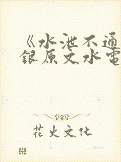 《水泄不通》金银原文水电工