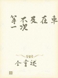 等不及在车里做一次封面