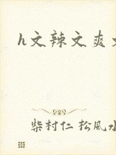 h文辣文爽文封面