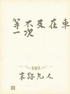 等不及在车里做一次