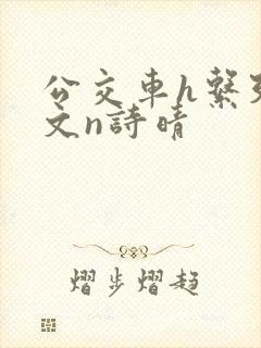 公交车h系列辣文n诗晴封面