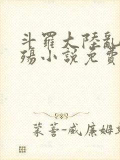 斗罗大陆乱世浮殇小说免费阅读封面