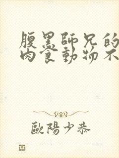 腹黑师兄的日常肉食动物不食草封面