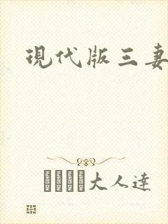 现代版三妻四妾