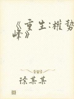 《重生:权势巅峰》