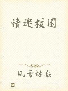 情迷校园封面