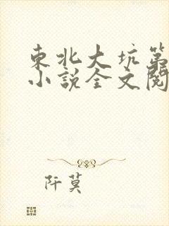 东北大坑第二部小说全文阅读