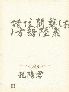 错位关系(校园)方糖陆岩封面