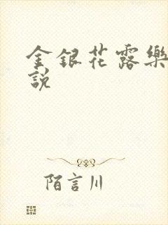 金银花露乐可小说封面