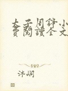 太子周铮小说免费阅读全文无弹窗