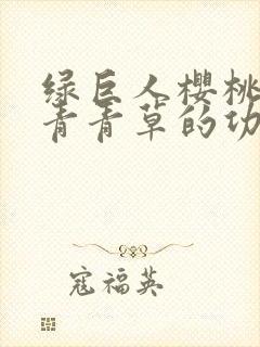 绿巨人樱桃荔枝青青草的功效