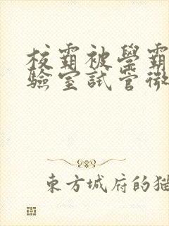 校霸被学霸压实验室试管微博