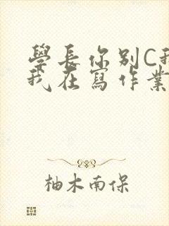 学长你别C我了我在写作业