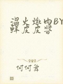 温火炖肉BY海鲜皮皮酱封面