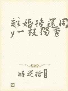 离婚后还同居by一枝独秀封面