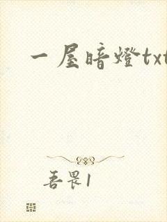一屋暗灯txt