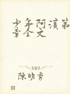 少年阿滨第13章全文封面