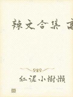 辣文合集 高h
