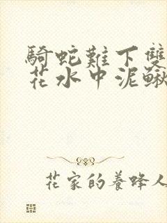 骑蛇难下双金银花水中泥鳅