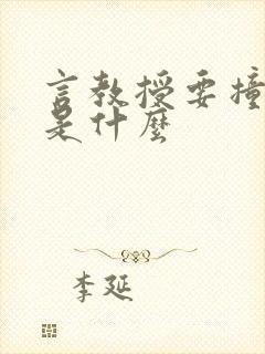 言教授要撞坏了是什么