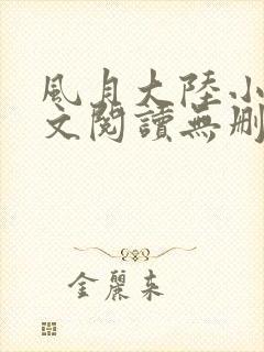 风月大陆小说全文阅读无删减