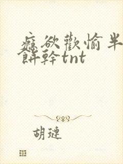 瘾欲欢愉半块小饼干tnt封面