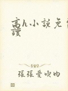 高h小说免费阅读