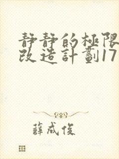 静静的极限自我改造计划17