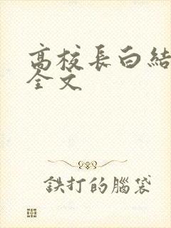 高校长白结小说全文