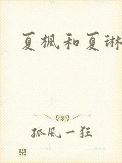 夏枫和夏琳