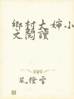 乡村大婶小说全文阅读