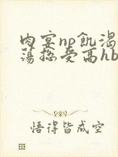 肉宴np饥渴放荡总受高hbl封面