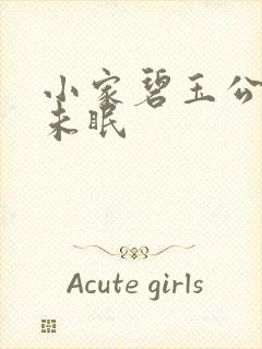 小家碧玉公主夜未眠封面