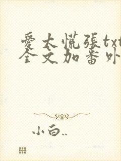 爱太慌张txt全文加番外