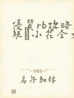 优质rb攻略系统寀小花全文免费阅读