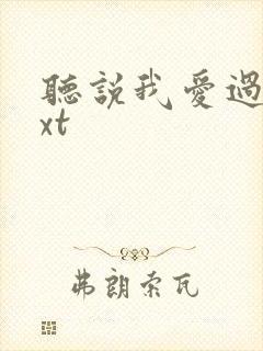 听说我爱过你txt