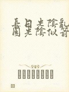 长日光阴乱作一团光阴似箭教主封面