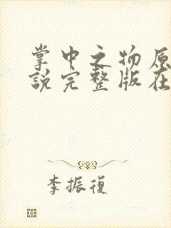 掌中之物原著小说完整版在线阅读