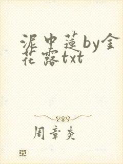 泥中莲by金银花露txt封面